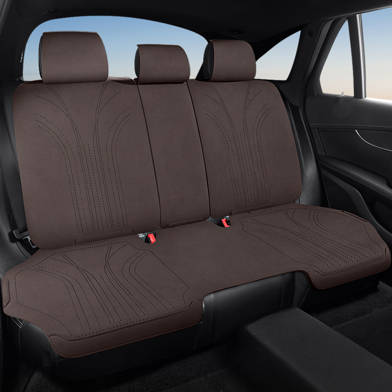 汽车坐垫四季通用翻毛皮座垫单片后排座椅套2025新款座套冬季座垫