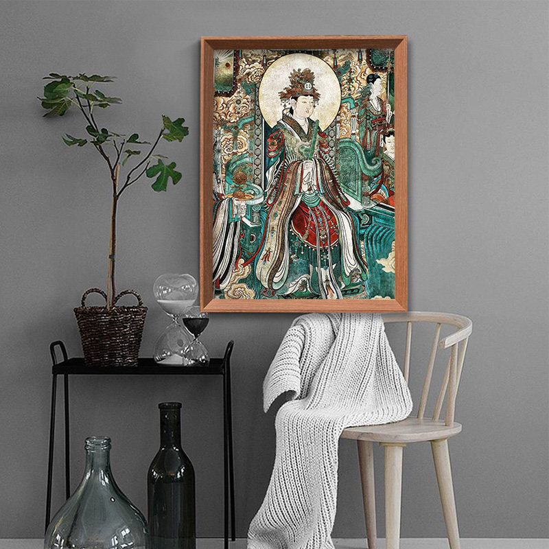 王母娘娘画像挂画瑶池金母元君西王母神像摆件神仙供奉桌面摆台画,淘宝优惠券,粉丝福利购,淘宝优惠卷