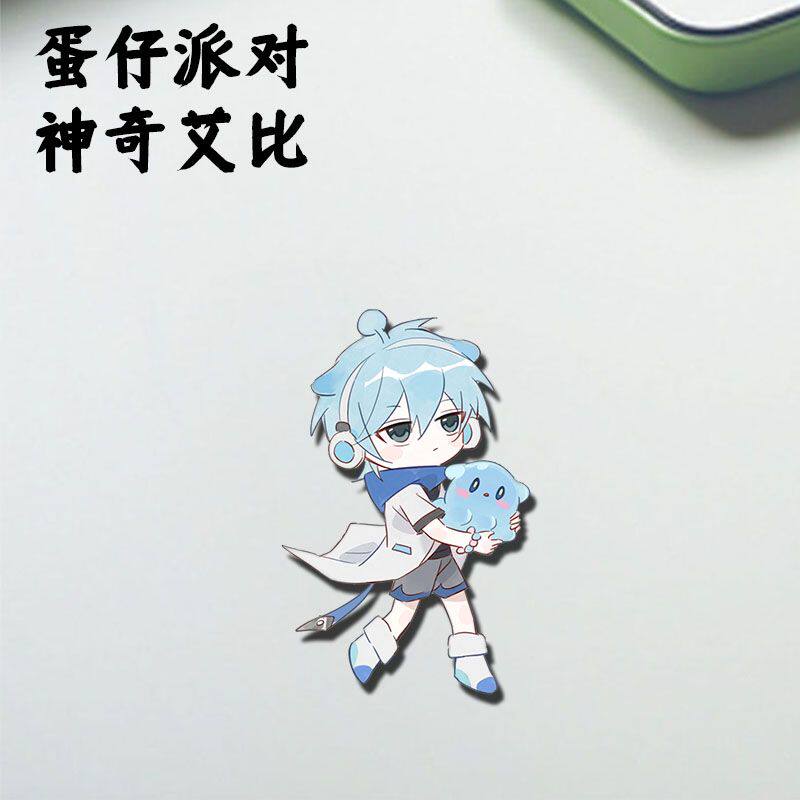 神奇艾比蛋仔派对周边亚克力胸针水捏捏爆爆狐小众ins风徽章挂件