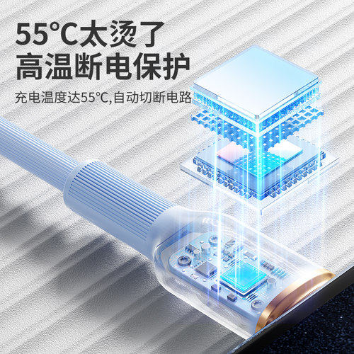 双头typec数据线pd100w快充ctoc口适用苹果iPhone15promax华为6A小米ipad平板手机电脑tpyec短5A充电线器usbc - 图2