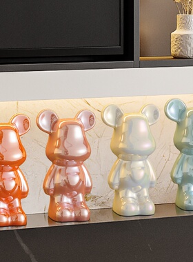 50CM暴力熊入门玄关摆件大号轻奢高档客厅电视柜服装店直播间装饰