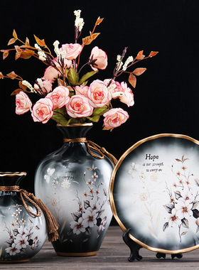 源头厂家陶瓷花瓶摆件现代客厅玄关电视柜酒柜创意家居装饰品摆设