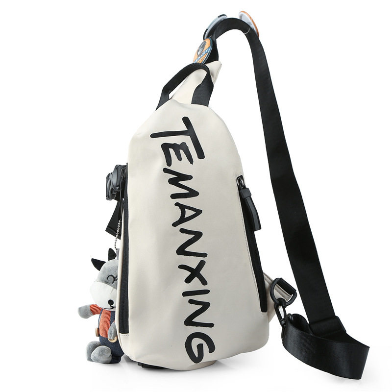 纪希琳单肩斜挎尼龙布防水胸前包包 纪希琳女士包袋