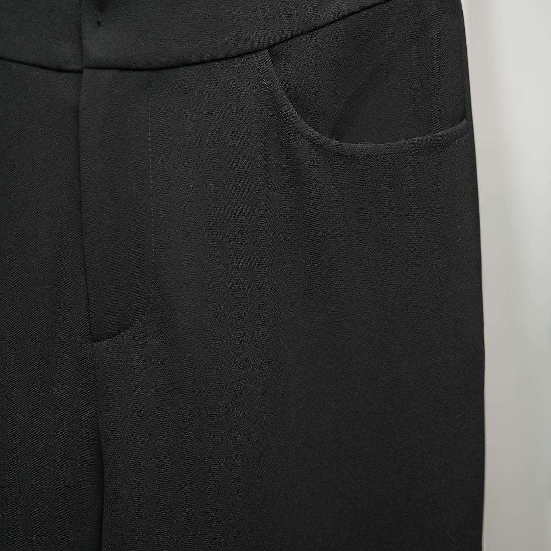 LAPORA丽莫品牌撤柜折扣女装气质时尚休闲黑色长裤A1-0480 - 图1