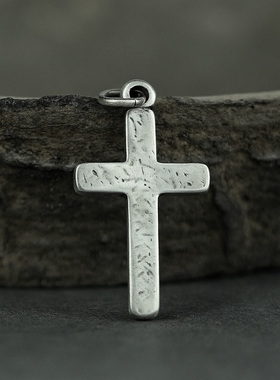 方圆银饰999足银吊坠项链手工