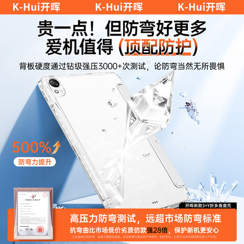 开晖适用iPad保护壳11iPadPro2026新款Air8苹果7平板10代12保护套3+Y折9带笔槽6防弯mini7轻薄10.9摔13寸5外4 - 图1