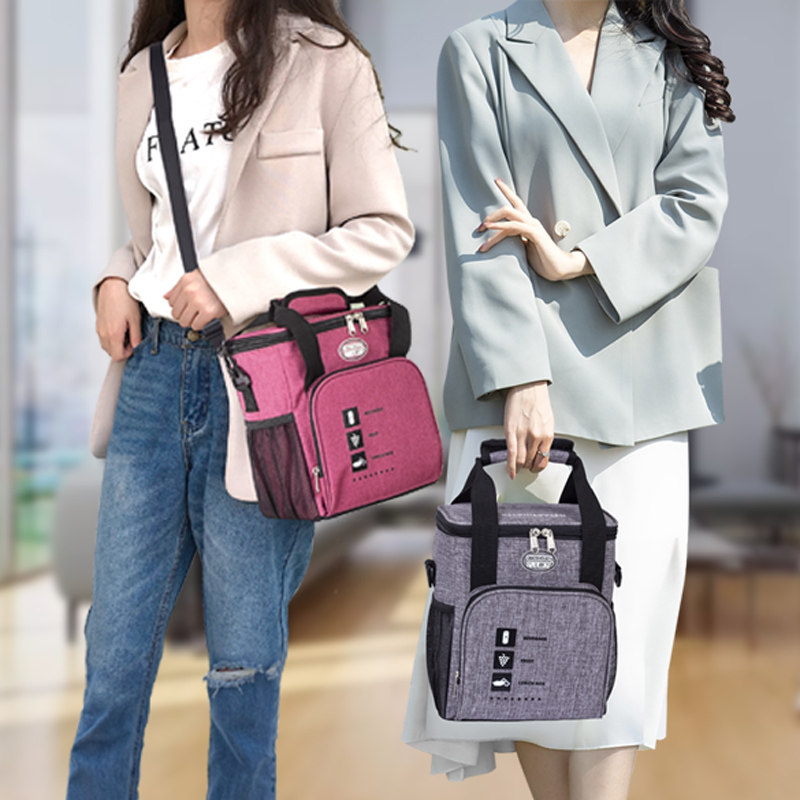 饭盒袋子手提保温袋铝箔加厚牛津布带饭冷藏包大容量饭盒包手提袋