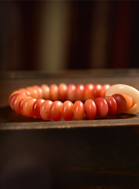 满血骆驼骨算盘珠手串药片珠手链