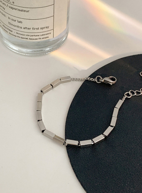 CHUZAI小方块钛钢手链