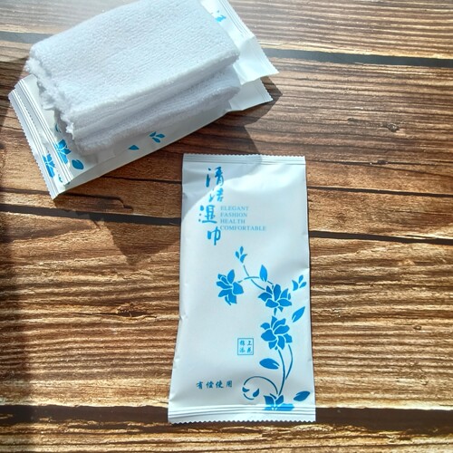 世洁【青花】一次性微纤维湿巾湿毛巾厂家直销酒店餐饮饭店可定制 - 图2