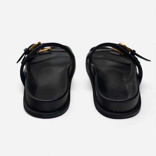 women flat slippers beach sandals 女沙滩平底凉鞋厚底凉拖鞋 - 图2