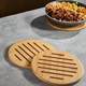 Insulation pads table mats for household non-slip anti-scalding dining table mats casserole mats bowls plates coasters set storage rack