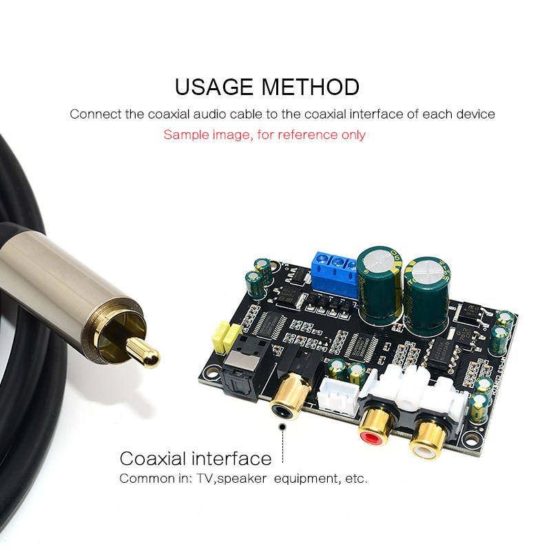 CIRMECH Coaxial audio Cable SPDIF out digital cable Male to - 图2