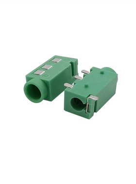 10Pcs Green 3.5mm Headphone Jack PJ-320D 4 Pin SMD MP3 Acces