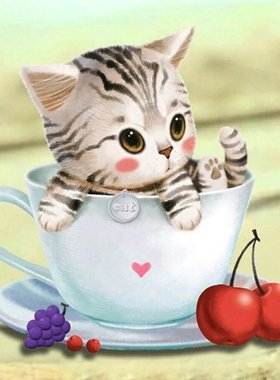 4 Pack Lovely 5D DIY Diamond Painting Kits Full Drill Rhines