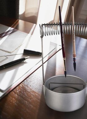 Stainless Steel Paint Brush Washer Cleaner with Screen and H