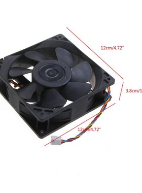 YD12038HB CPU Cooling Fan 12x12x3.8cm 4 Pin 4 Wire PWM Autom