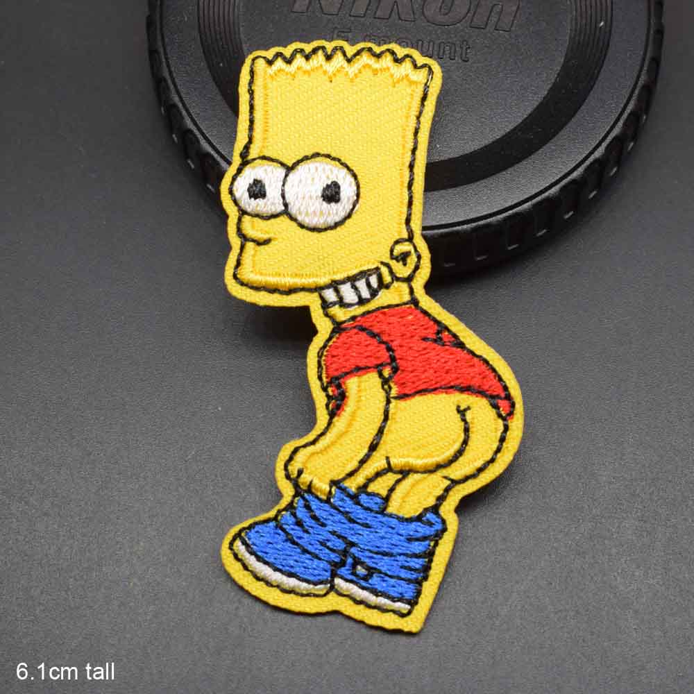 The Simpsons Iron On Embroidered Clothes Patches For Girl Wo - 图1