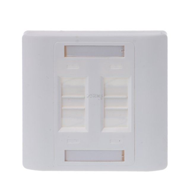 Wall Plate 4 Ports CAT5e/CAT6 RJ45 Network 86mm Standard Wal - 图1