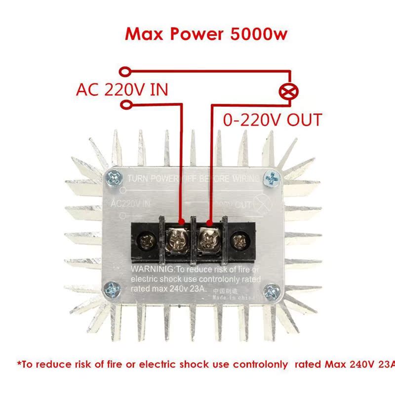 5000W SCR Voltage Regulator Dimming LED Dimmer Motor Speed C - 图0