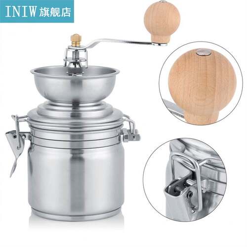 Stainless Steel Manual Coffee Grinder Spice Mill Hand Tool C - 图2