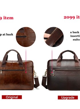 WETSTAL Business Men's Briefcases for Laptop 14'' Bag Genui