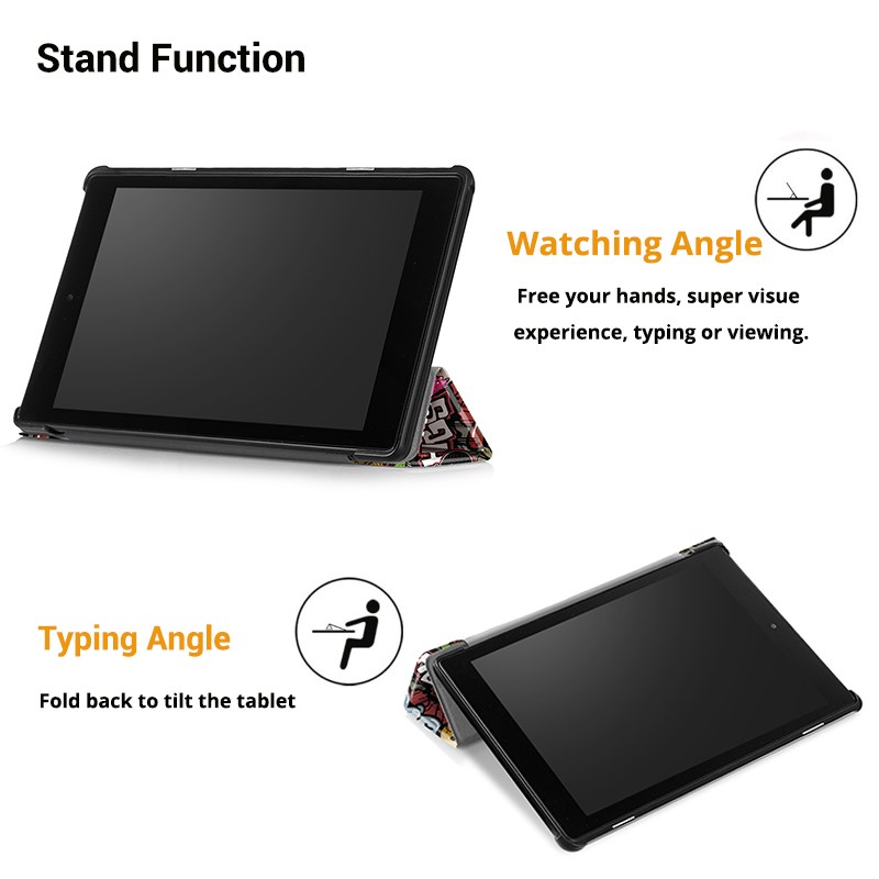 Case For Amazon Kindle Fire HD 10 2017/2019 Tablet Cover St-图3