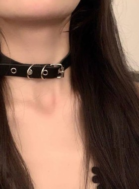 颈环choker黑色蝴蝶结蕾丝铃铛项圈女生颈带脖子配饰锁骨装饰项链