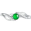S925 silver inlaid ring women's model A Cui Yingfu
