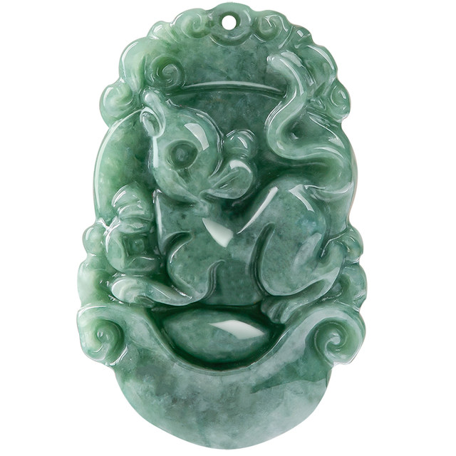 Cuiyingfu natural A-grade jadeite twelve zodiac signs rat, ox, tiger, rabbit, dragon, snake, horse, sheep, monkey, chicken, dog, pig jade pendant SX10