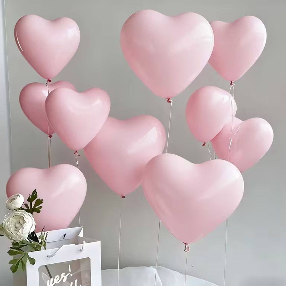 情人节马卡龙粉色红色爱心气球桃心求婚表白商场珠宝店铺春节布置,淘宝优惠券,粉丝福利购,淘宝优惠卷