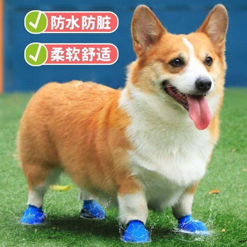 小狗气球鞋乳胶防水鞋套宠物用品狗狗防滑雨鞋外出户外一次性脚套,淘宝优惠券,粉丝福利购,淘宝优惠卷