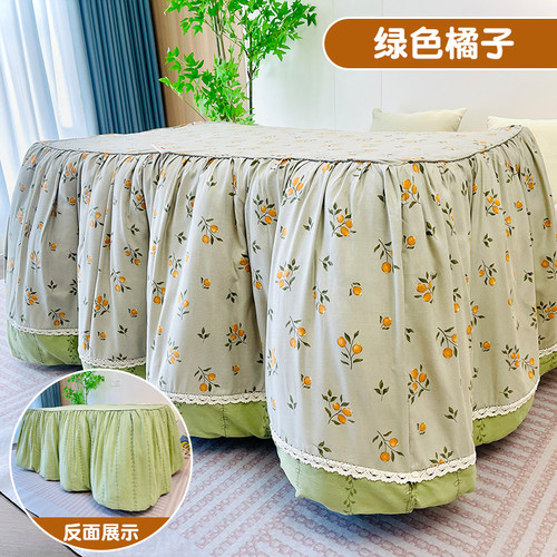 新款加厚可拆洗脱胆烤火罩长方形电暖桌烤火被罩烤火架罩电暖炉套 - 图2