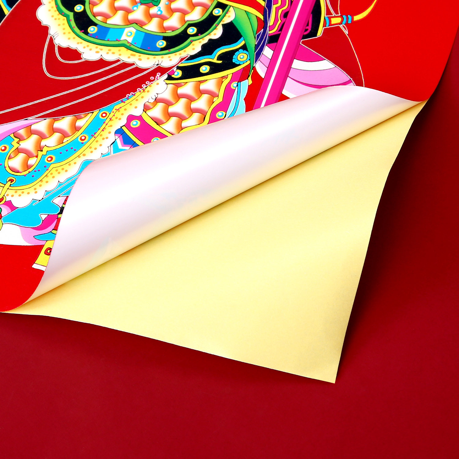 2025新款门神植绒防水自粘秦叔宝尉迟恭关羽张飞关公大门贴纸年画,淘宝优惠券,粉丝福利购,淘宝优惠卷