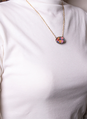 Palnartpoc小众设计花手水项链
