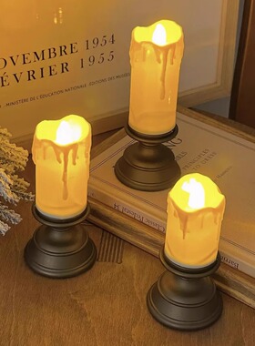 这个蜡烛小夜灯太有氛围感了吧！