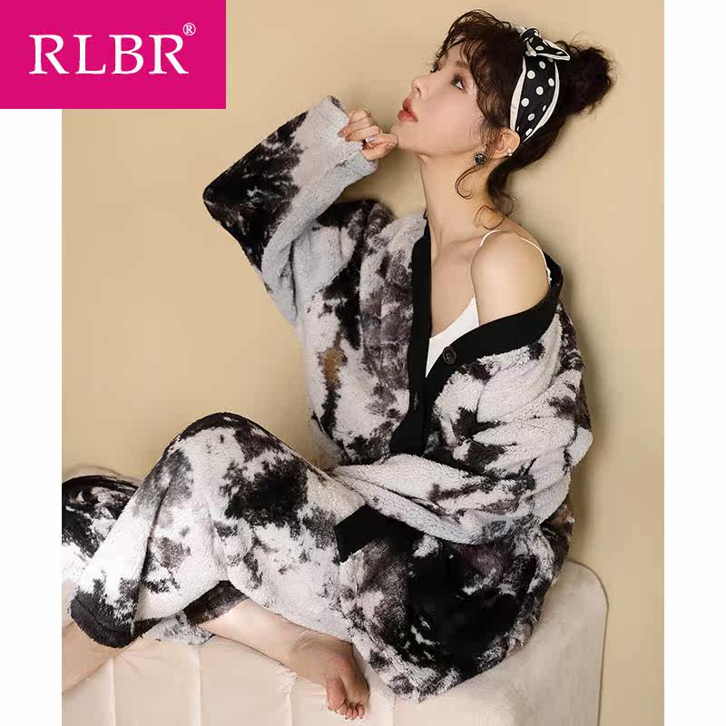 rlbr秋冬新款北极绒休闲家居服 RLBR睡衣/家居服套装