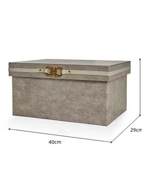 北欧风样板间衣帽间卧室摆件衣柜收纳盒售楼处衣服道具组合装饰品