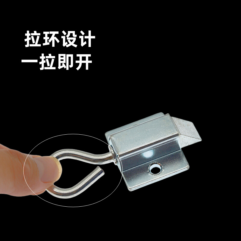 。DK634插销带拉环门销锁扣工业设备柜门搭扣锁伸缩式弹簧插销箱 - 图3