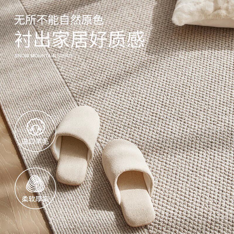羊毛地毯客厅2025新款沙发免洗可擦卧室地垫防水防污轻奢高级感