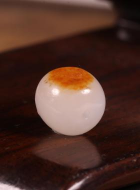 12mm籽料白玉珠子手链配珠