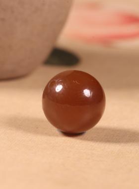 10mm新疆和田玉籽料红沁圆珠手链