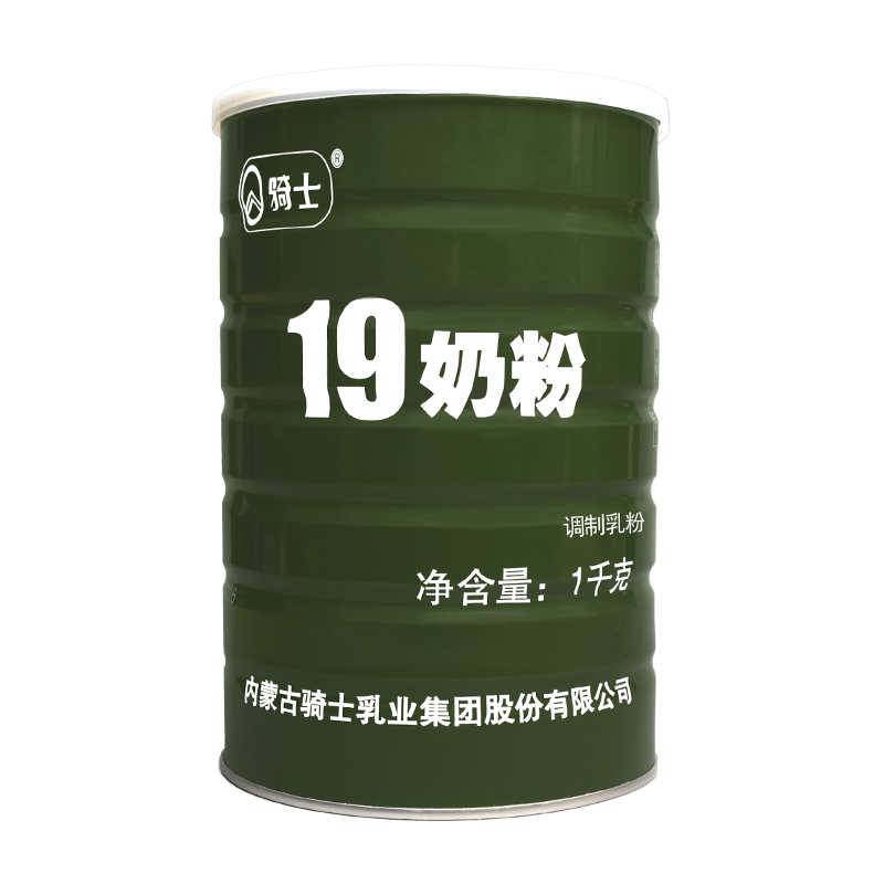 19骑士全脂奶粉成人早餐奶1kg桶装内蒙古牛奶补充能量长期储备品