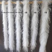 Multilayer encryption plus coarse ostrich feathers rump wool dresses Dance Suit Dress Fashion Diy Handmade Clothing Accessories
