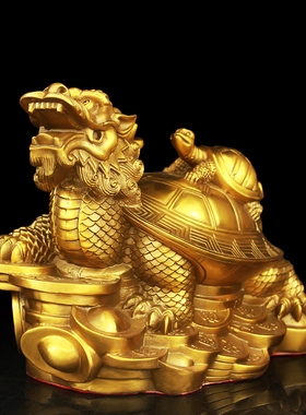 醉芒黄铜材质玄武中式客厅全铜