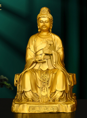 黄铜灶王爷灶王奶神像摆件