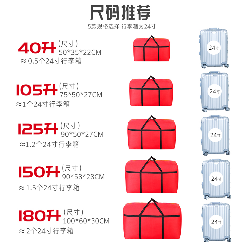 搬家行李蛇皮编织帆布超大容量袋子特大号收纳神器口袋打包袋防。 - 图3