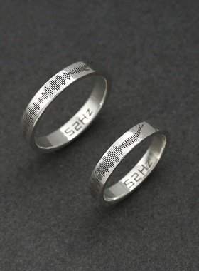 日本Coss KoKo52赫兹戒指男潮女小众设计轻奢ins可调节开口复古