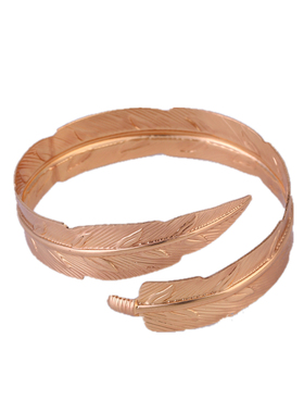 欧美夸张手臂镯演出手环叶子镶钻手镯酒吧臂钏armlet bracelets