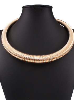 欧美风女项链时尚项圈 metal ring necklace women jewelry
